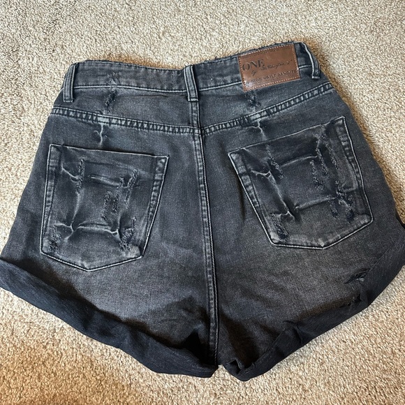 One x One Teaspoon High Waist Bandit Shorts - Picture 2 of 9